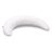 Scamp félhold párna - Little Heart White Gray