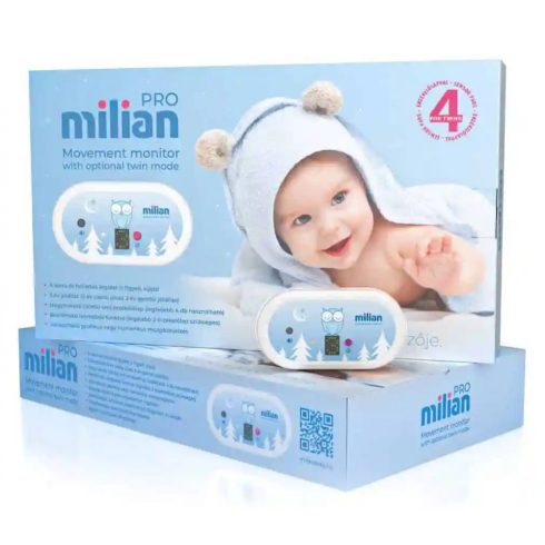 MILIAN PRO 4 légzésfigyelő 4 érzékelőlappal ikerbabáknak - ÚJ!