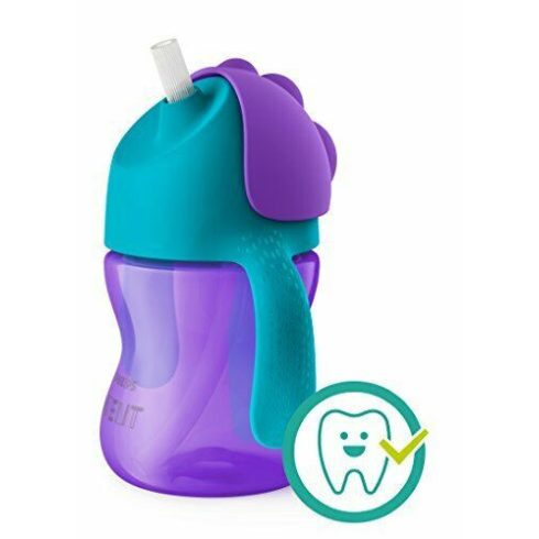 Philips Avent 9+ Bendy Szívószálas itató pohár 200ml
 - lila