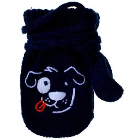 Yo! Bébi kesztyű 10 cm - Sötét kék/kutyás