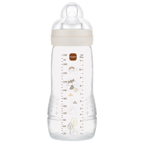 Mam Easy Active 4+ cumisüveg 330 ml -  bézs mosómaci 