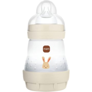MAM Anti-Colic cumisüveg 160ml 0hó+ Bézs Nyuszi 