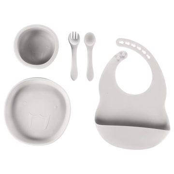 Zopa Szilikon étkészlet 5 db-os  - Dove Grey