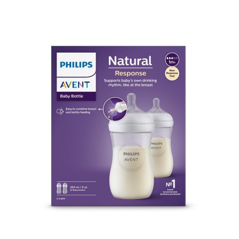 Philips AVENT Natural Response cumisüveg 260 ml, 1hó+ 2 db