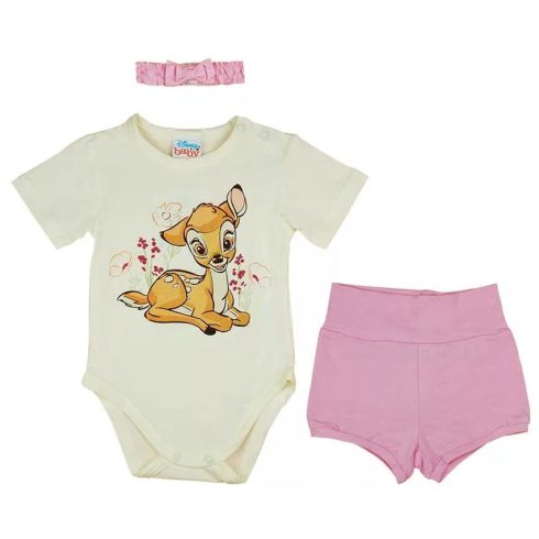 Disney Bambi rövidnadrágos kislány nyári szett fejpánttal (86)