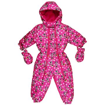 Disney Minnie baba kapucnis overall kesztyűvel 80-86 pink