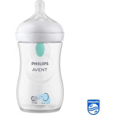 Philips AVENT Natural Response with Airfre 260 ml cumisüveg 1hó+ elefánt 