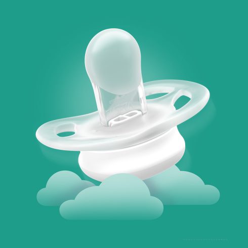 Philips AVENT SCF075/08 Játszócumi ultra start éjszakai 0-2hó fiús 2 db