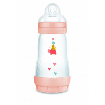 Mam 260 ml  Anti-Colic 2+ cumisüveg - korall teknős