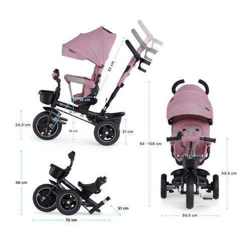 KINDERKRAFT Spinstep tricikli Pastel Pink