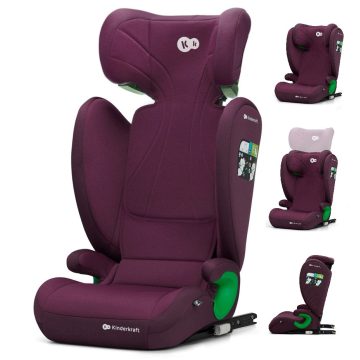   KINDERKRAFT Junior Fix 2 i-Size gyermekülés - 100-150 cm - Cherry Pearl