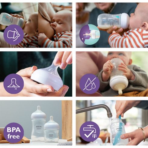 Philips AVENT Natural Response with Airfre 260 ml cumisüveg 1hó+ zsiráf 