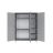 Flip Grey 3 osztású szekrény