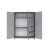 Flip Grey 3 osztású szekrény