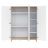 FLIP White & Oak 3 osztású szekrény