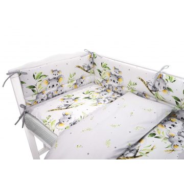 Baby Shop 5 részes babaágynemű - szürke koala maci