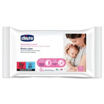   Chicco melltörlőkendő szoptatás előtt -és után - 72 db