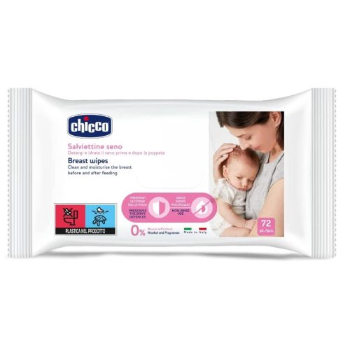 Chicco melltörlőkendő szoptatás előtt -és után - 72 db
