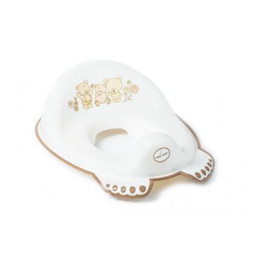   Tega Baby csúszásgátlós WC szűkítő Teddy Bear - white pearl