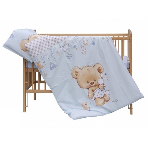  Baby Shop 2 részes babaágynemű - kék "Mika" maci