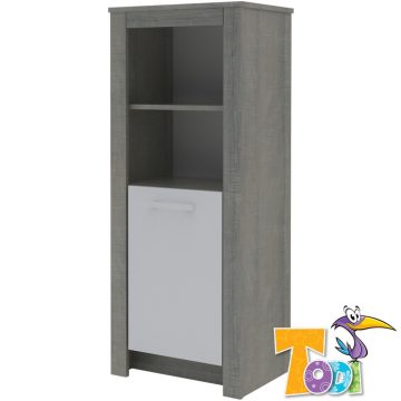  Todi Cube 2 - keskeny nyitott +1 ajtós szekrény (140 cm magas)