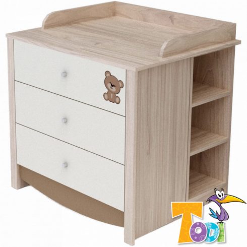 Todi Teddy nyitott polc a pelenkázó toldalék alá - szil