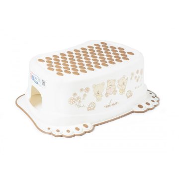   Tega Baby Fellépő csúszásgátlós Teddy Bear - white pearl